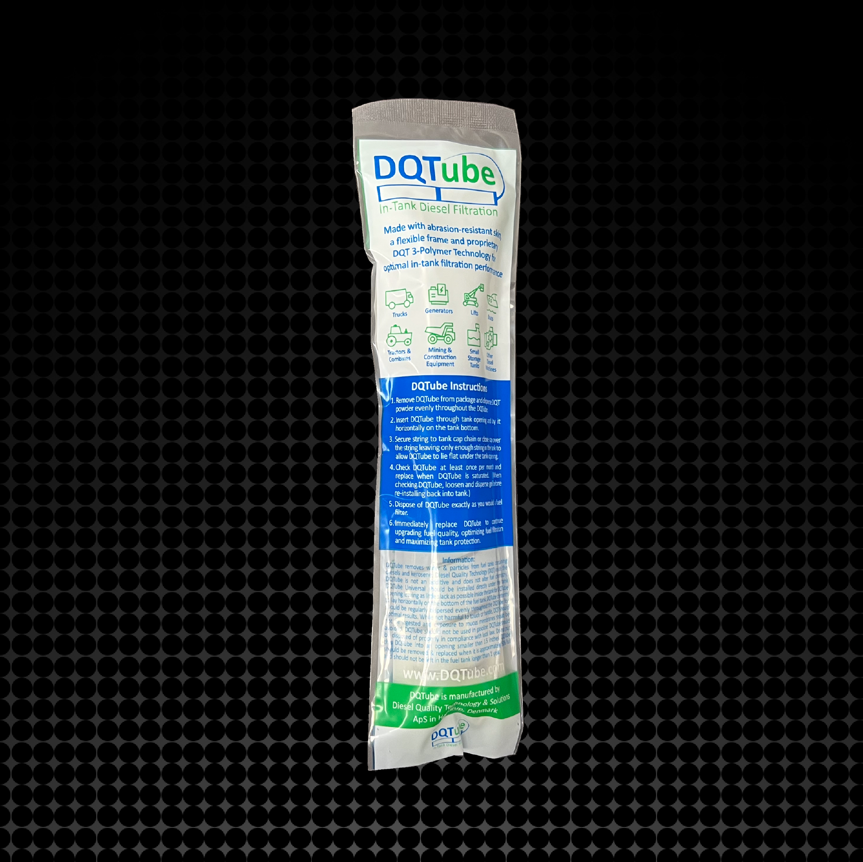 DQTube Universal (Nylon) Controls Water & Bacteria Filter - 1.5"